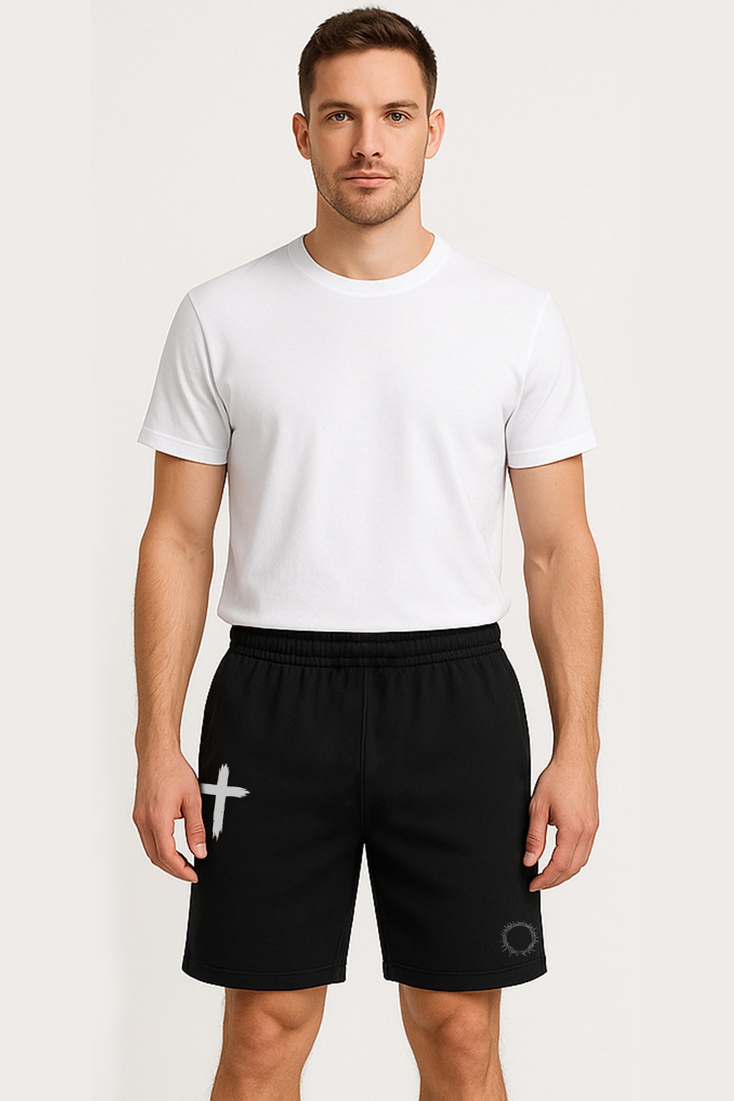 Faith Over Fear Fleece Shorts