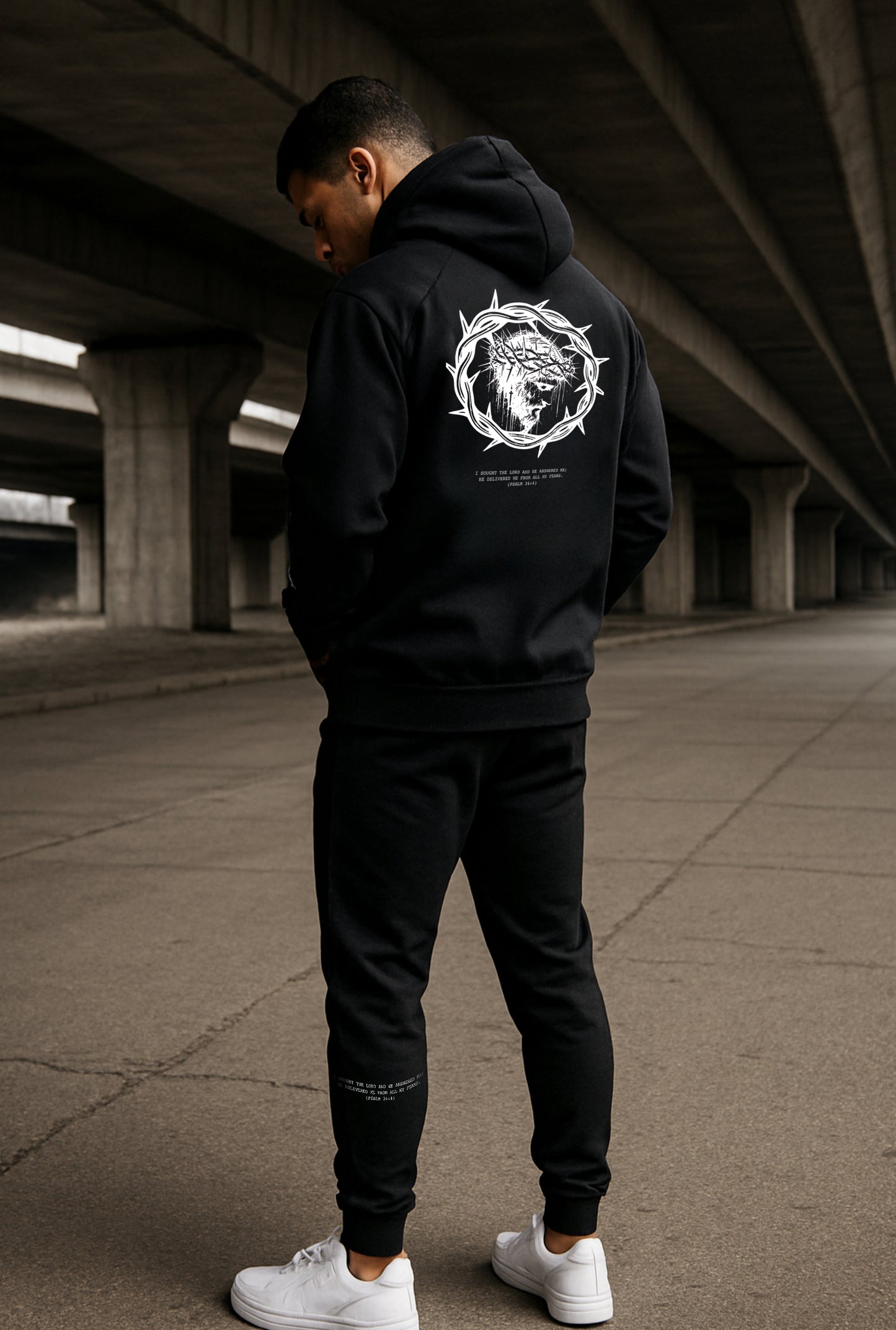 Faith Over Fear Black Hoodie