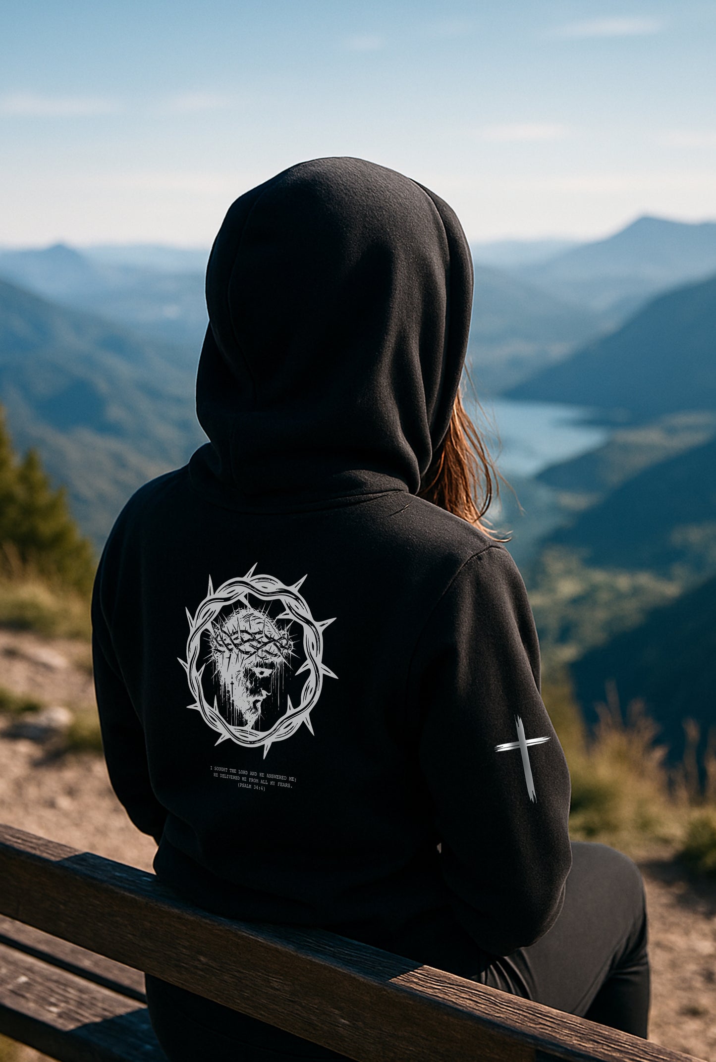 Faith Over Fear Black Hoodie
