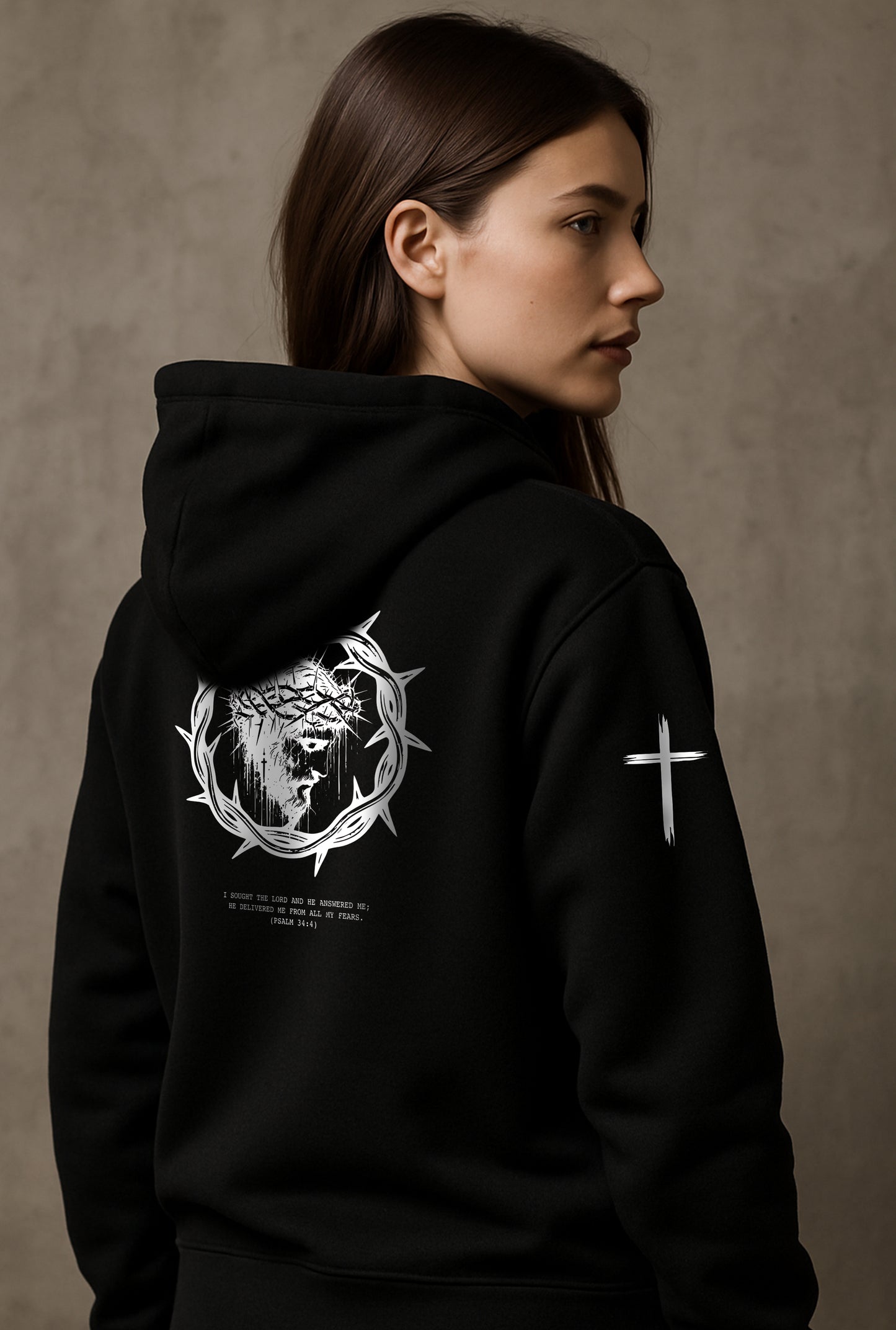 Faith Over Fear Black Hoodie