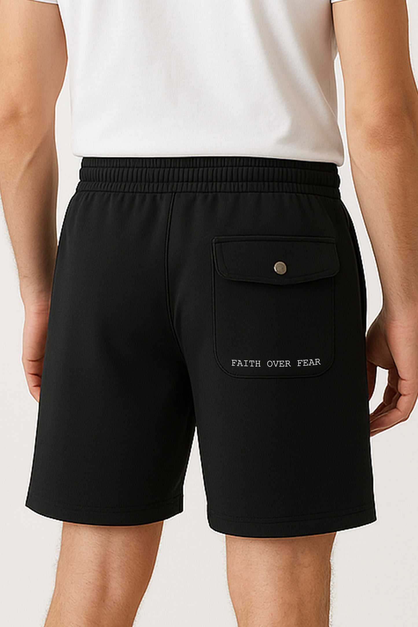 Faith Over Fear Fleece Shorts