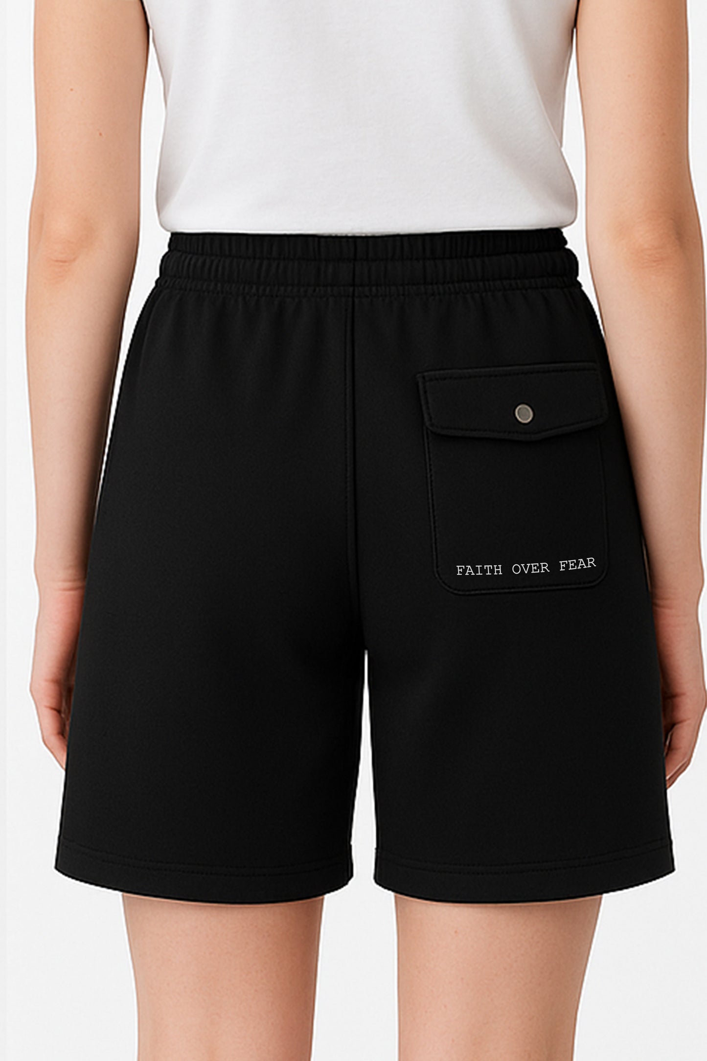 Faith Over Fear Fleece Shorts