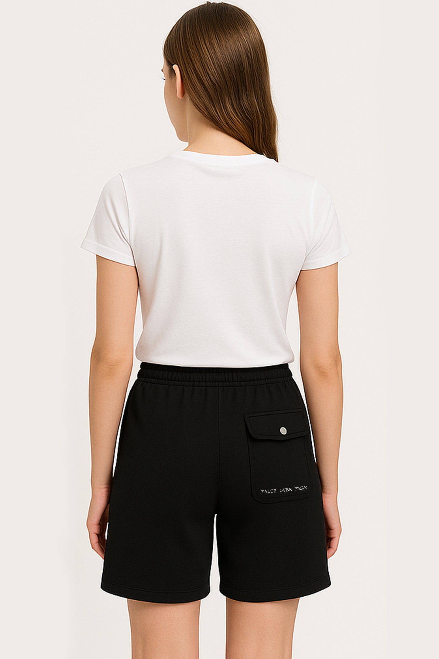 Faith Over Fear Fleece Shorts
