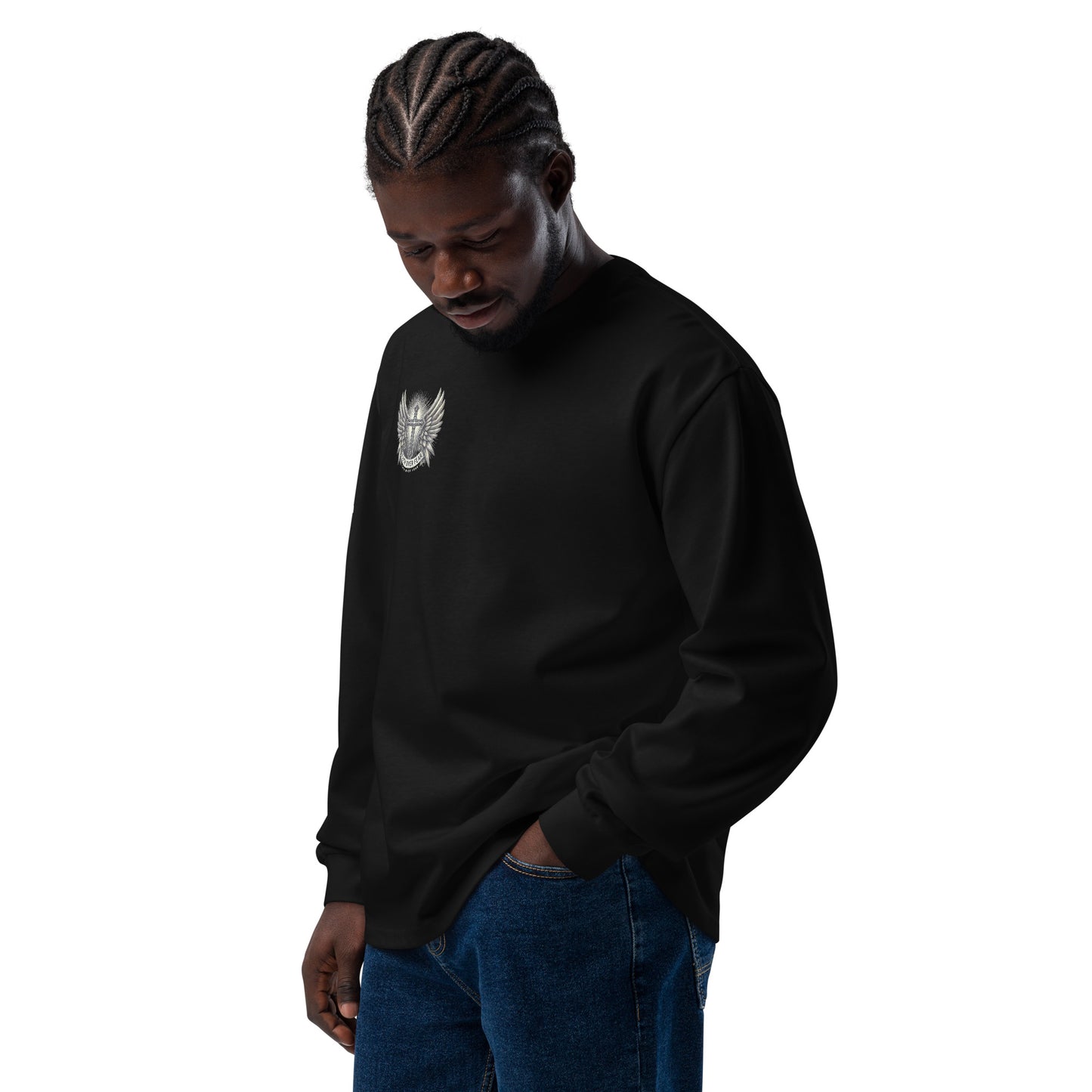 Men's Premium heavyweight long sleeve shirt
