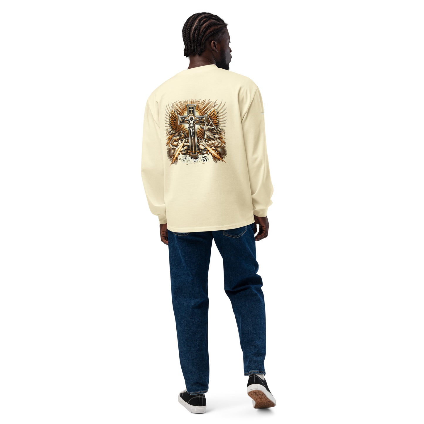Men's Premium heavyweight long sleeve shirt