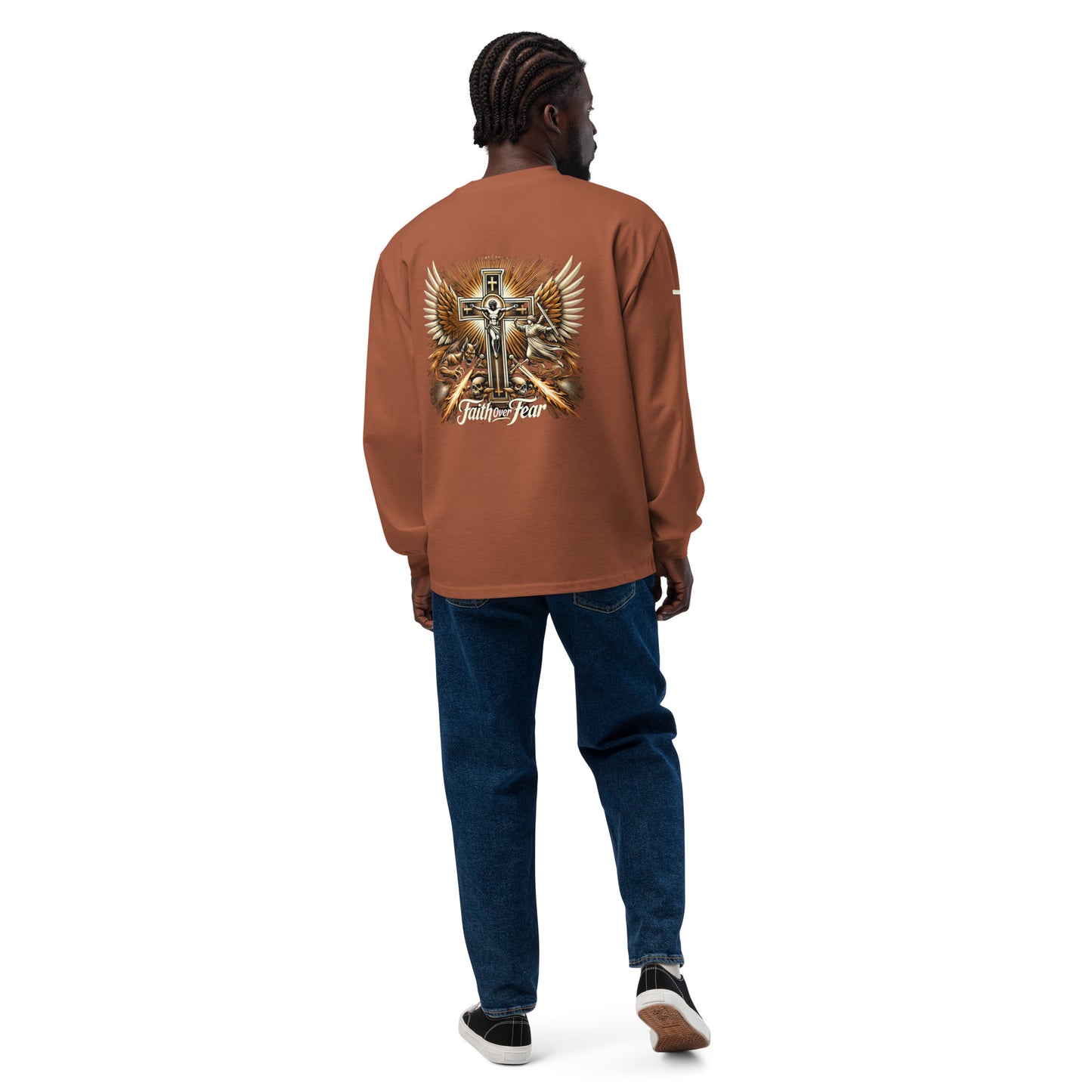 Men's Premium heavyweight long sleeve shirt