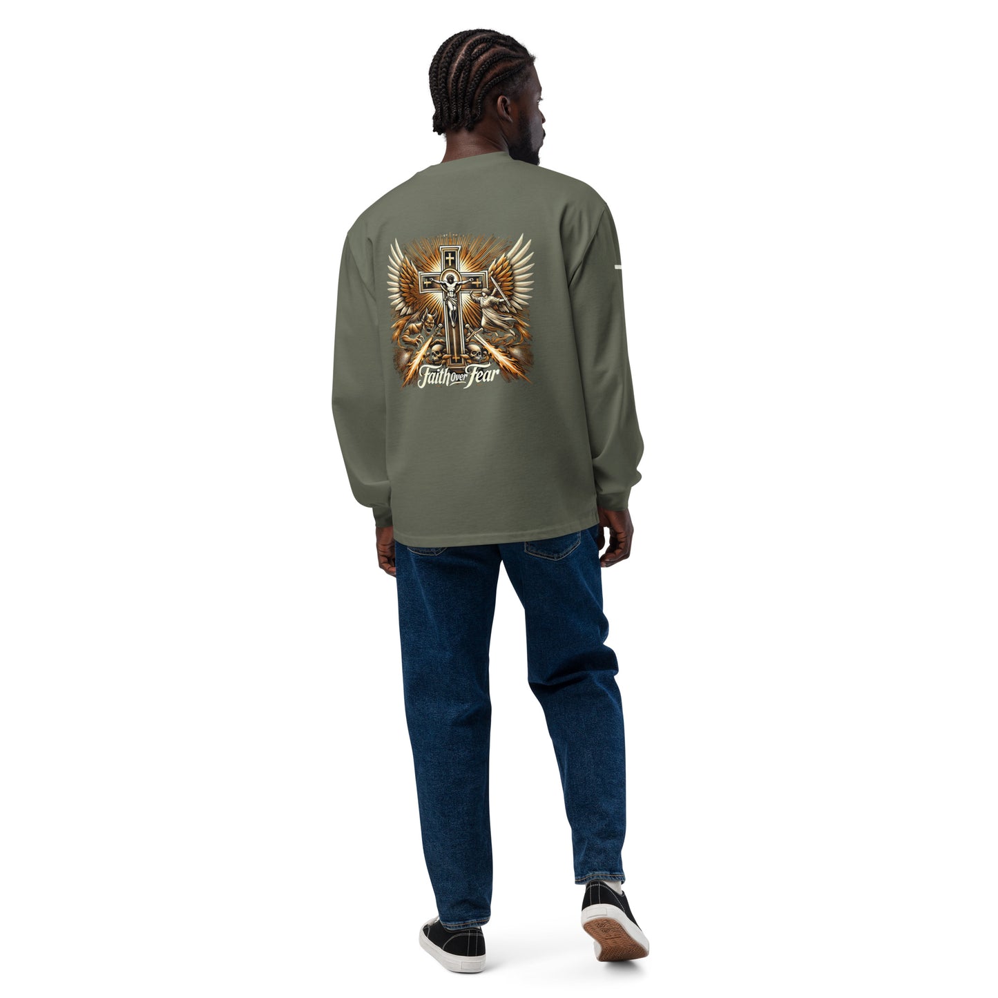 Men's Premium heavyweight long sleeve shirt