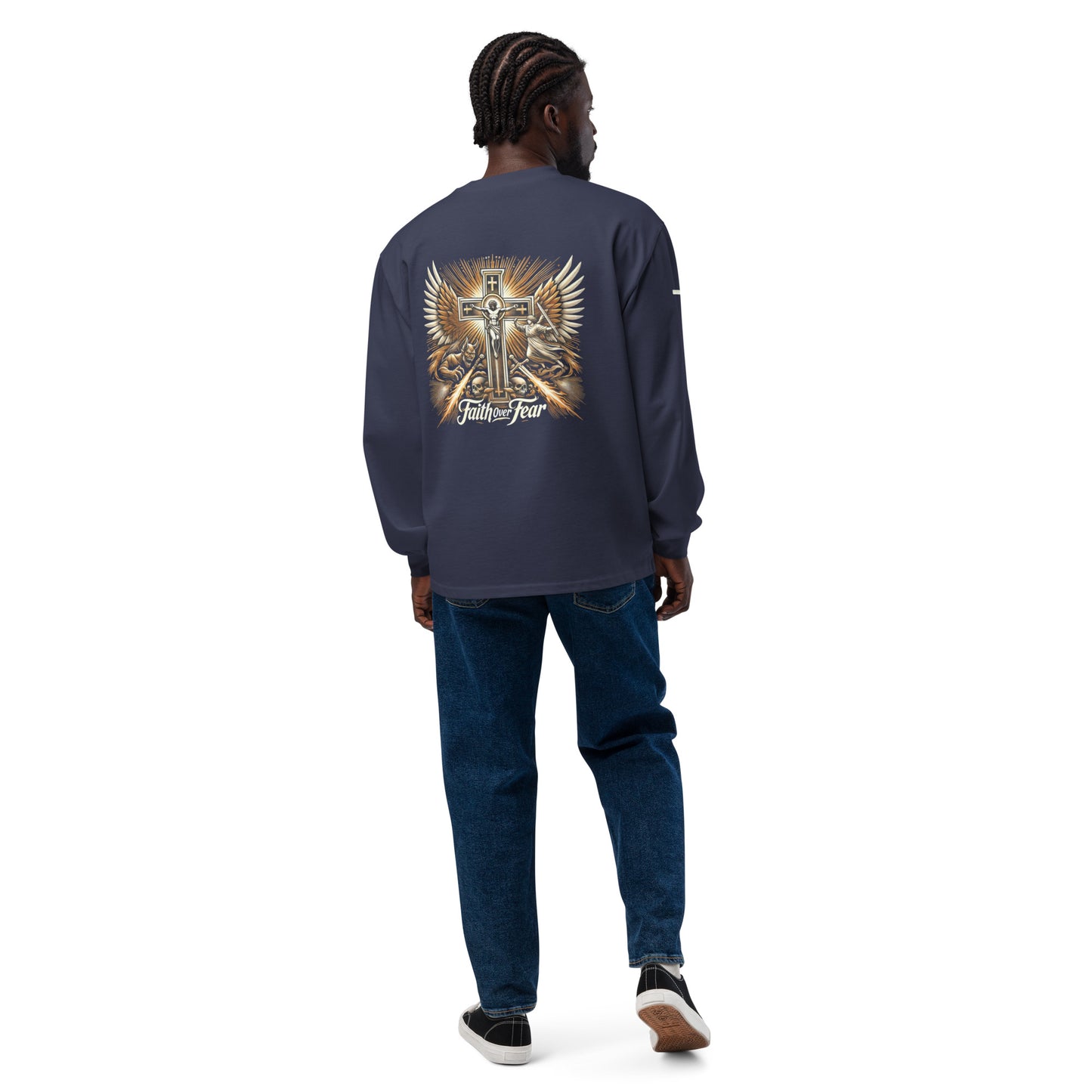 Men's Premium heavyweight long sleeve shirt