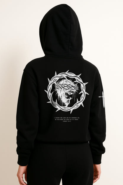 Faith Over Fear Black Hoodie