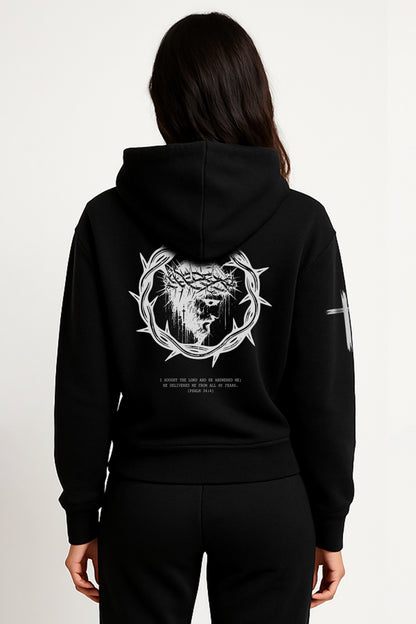 Faith Over Fear Black Hoodie