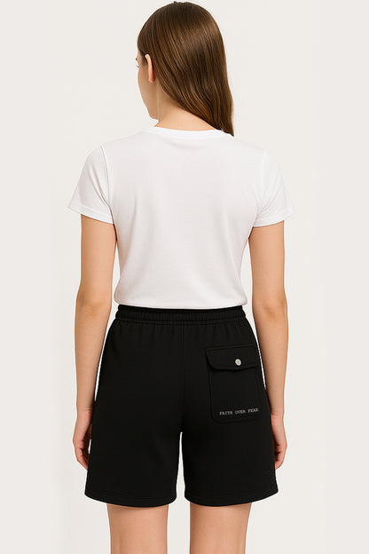 Faith Over Fear Fleece Shorts