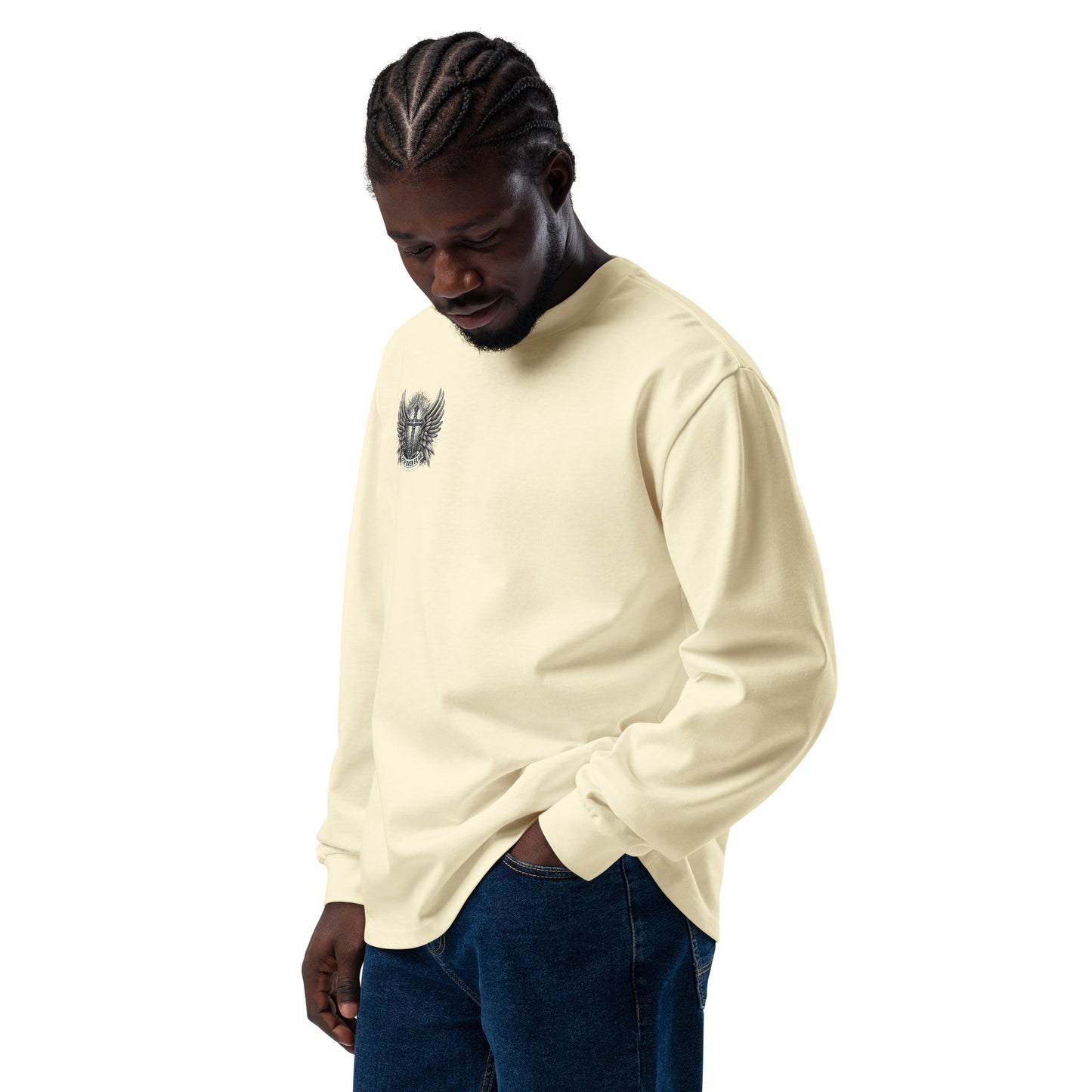 Men's Premium heavyweight long sleeve shirt