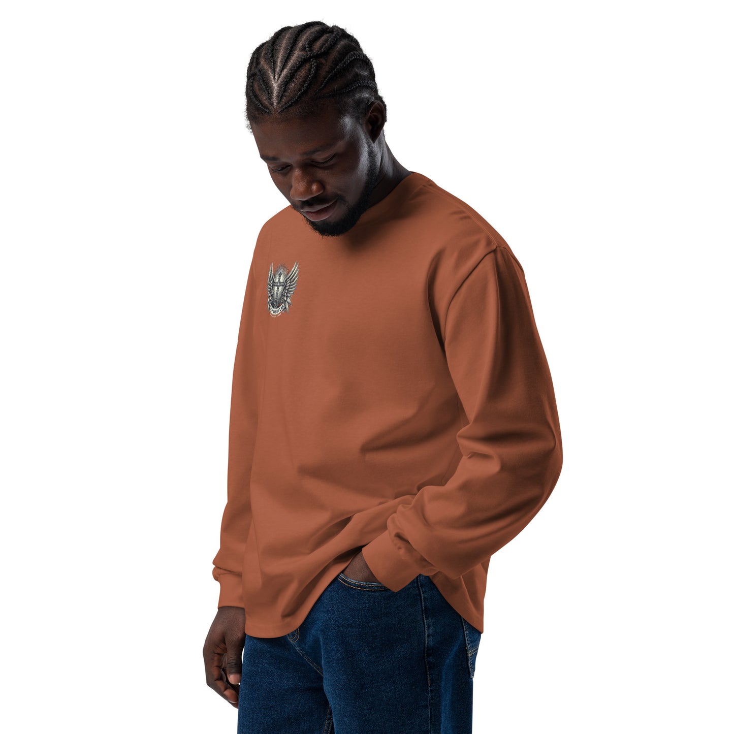 Men's Premium heavyweight long sleeve shirt