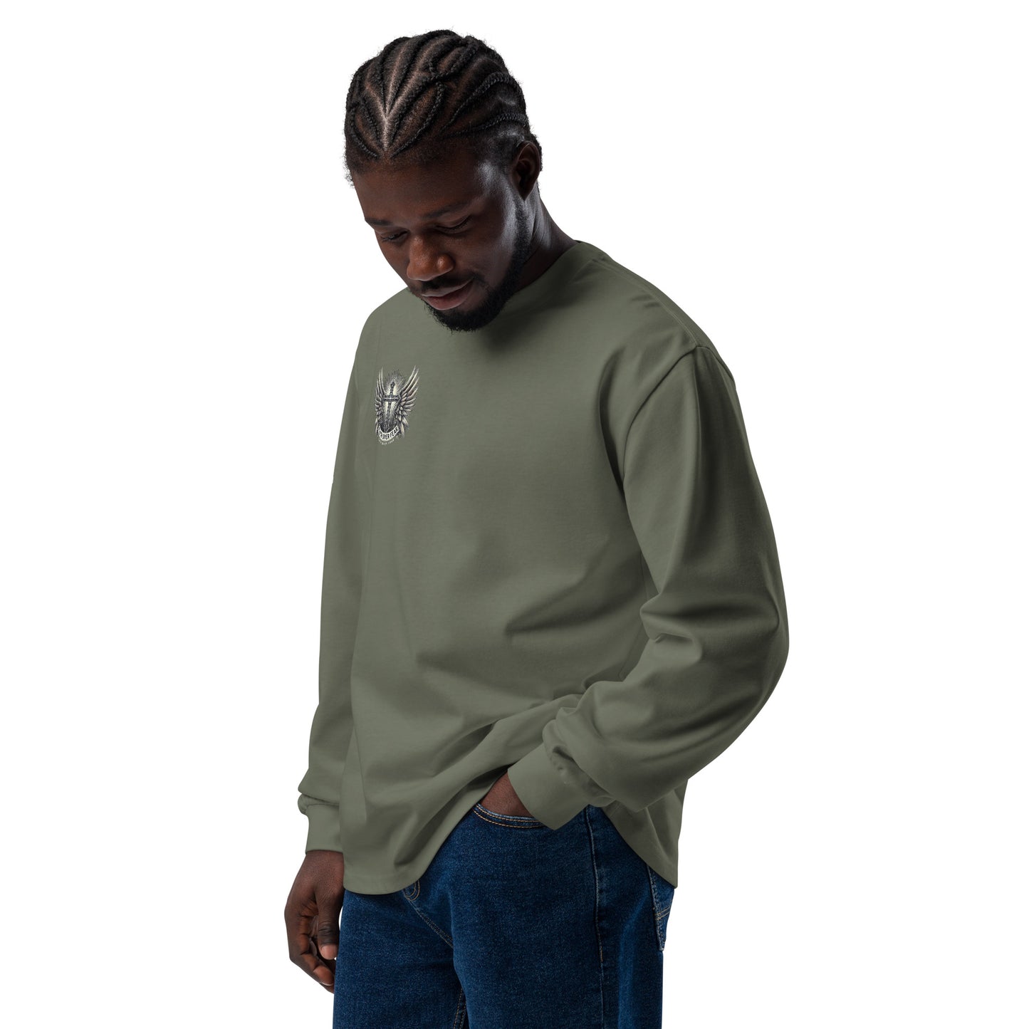 Men's Premium heavyweight long sleeve shirt