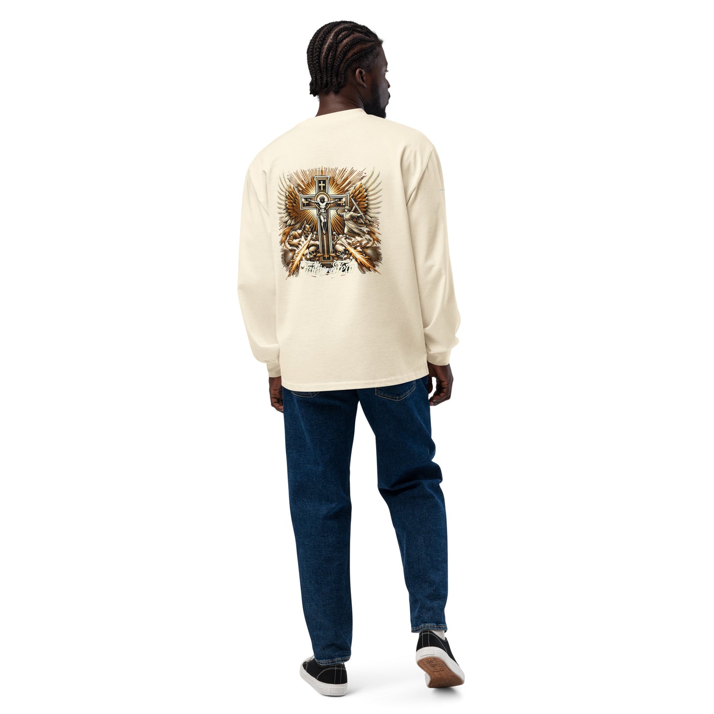 Men's Premium heavyweight long sleeve shirt