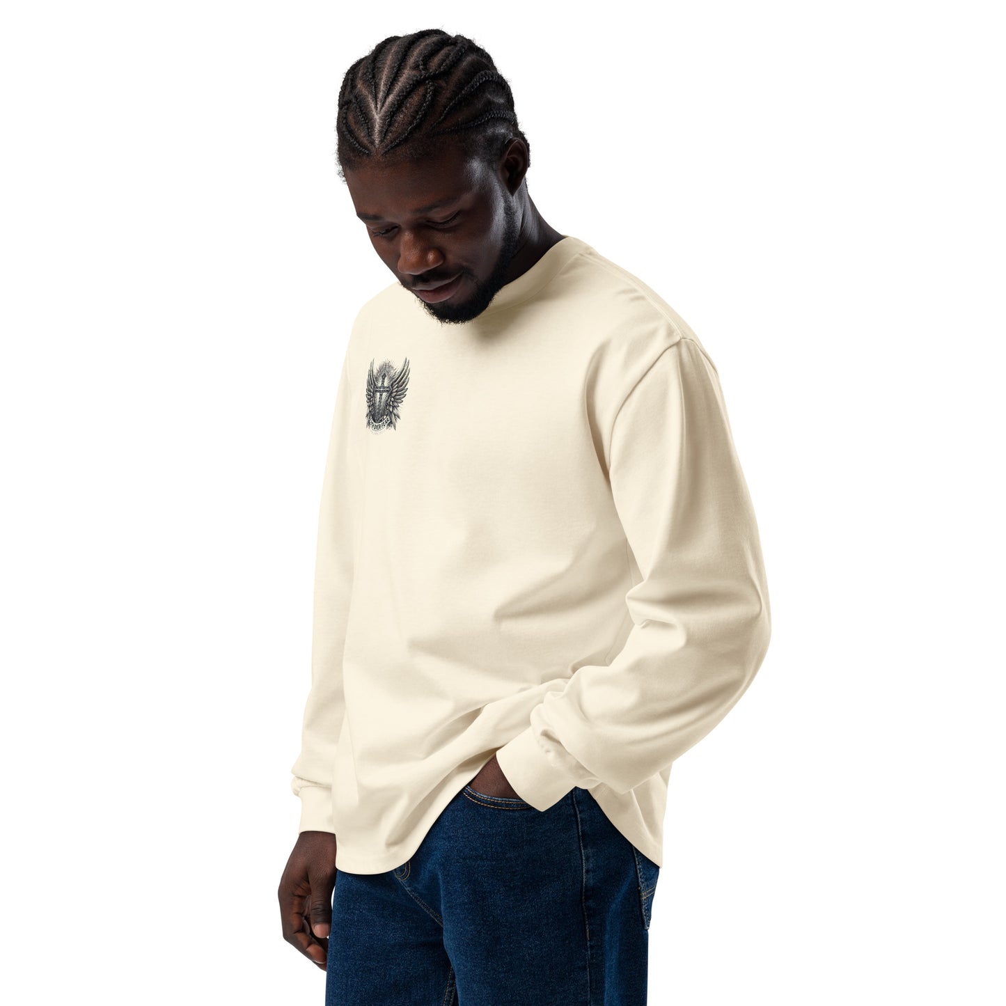 Men's Premium heavyweight long sleeve shirt