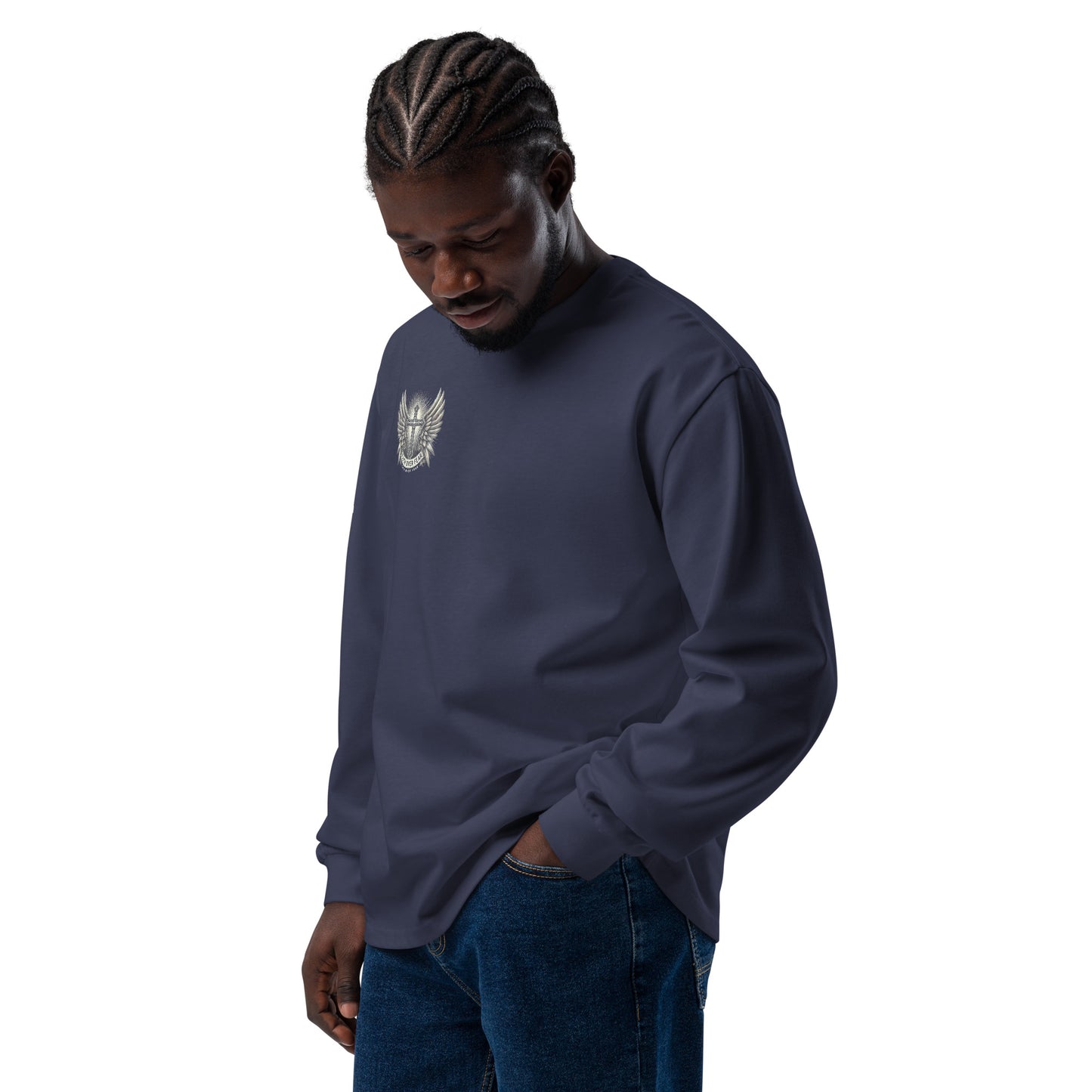 Men's Premium heavyweight long sleeve shirt
